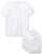 2 x NAUTICA Men's 4 Pack Cotton Crew Neck T-Shirt, White, Size XL (46-48).