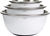 OXO Good Grips 3-Piece Stainless-Steel Mixing Bowl Set, White. NB: Small/mi