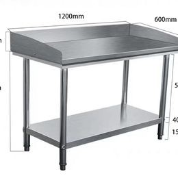 2 Tier Workbench with Side Splash 1200 x 600 x 800mm Auction (0017 ...