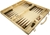 LETS PLAY GAMES Wooden Folding Backgammon Case 45cm (LPG BG45A)
