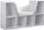 KIDKRAFT Bookcase with Reading Nook Toy, White, 11.8D x 40.1W x 24H cm.