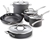 CALPHALON 10-Piece Pots and Pans Set, Nonstick Kitchen Cookware with Stay-C