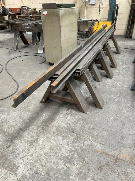 1x Pair of Steel Fabricated Trestle Stands Auction (0052-3028980 ...