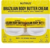 NUTRIUS Brazilian Body Butter Cream 2-Pack, Smooth, Fast-Absorbing, Non-Gre