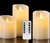 FINDYOULED Flameless Candles Pack of 3 With Remote. NB: Untested.