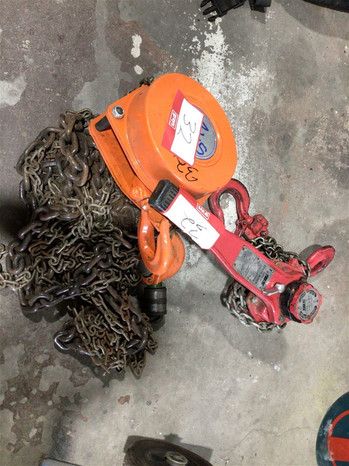 Quantity 2 Various Chain Hoists Auction (0032-7051076) | Grays Australia