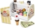 MELISSA & DOUG Wooden Scoop and Serve Ice Cream Counter, 28 Pieces, 9286.