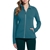 SKECHERS Women's Full Zip Jacket, Size XL, 36% Cotton, Teal. Buyers Note -