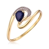 9ct Yellow Gold dress Sapphire &  diamond ring RRV 1470$