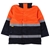 WS WORKWEAR Mens Hi-Vis Polyester Jacket, Size XL, Orange/Navy. Fire Retard