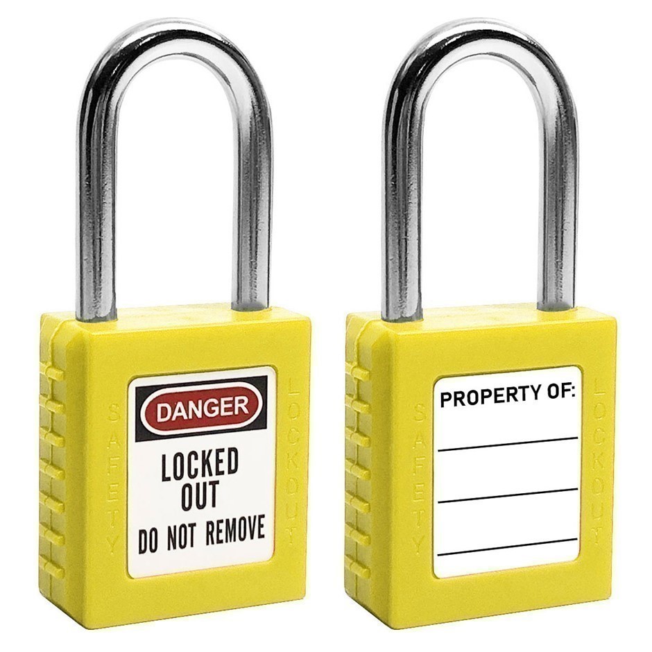 12 x BRADY Lockout Safety Isolation Padlocks 38mm Sackle with Non ...