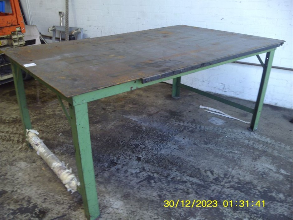 Solid Steel Work or Welders Bench Auction (0030-5056466) | Grays Australia