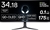 ALIENWARE 34 Inch Curved Gaming Monitor QD-OLED, QHD, 175Hz Refresh Rate, 0