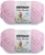 2 Packs of 2 x BERNAT Baby Blanket Baby Pink Yarn, 100g, Polyester, 6 Super