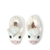 DEARFOAMS Kids' Washable Slippers, Size US 2-3 / UK 1-2, White Unicorn.