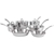 VIKING CULINARY Contemporary 10pc Cookware Set, 3-Ply Stainless Steel, 4513