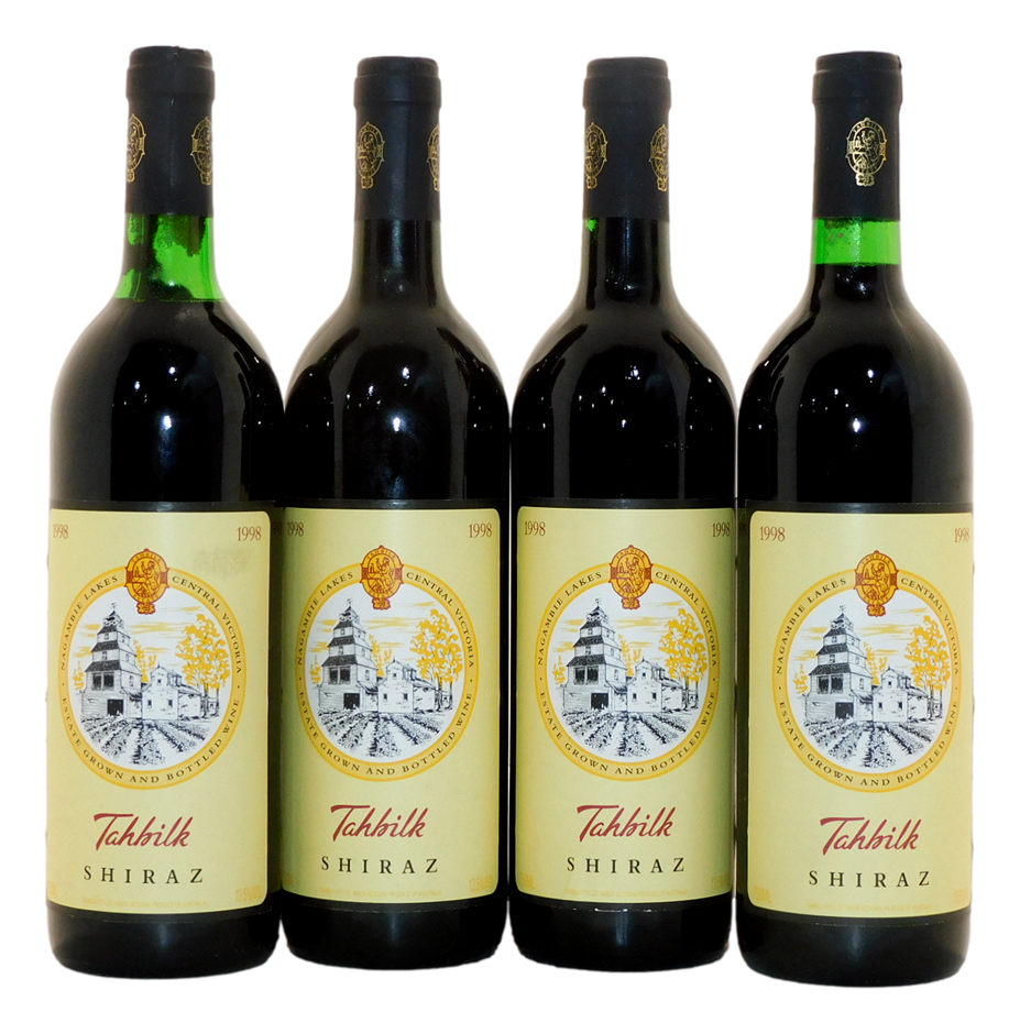 Tahbilk Shiraz 1998 (4x 750mL), VIC.