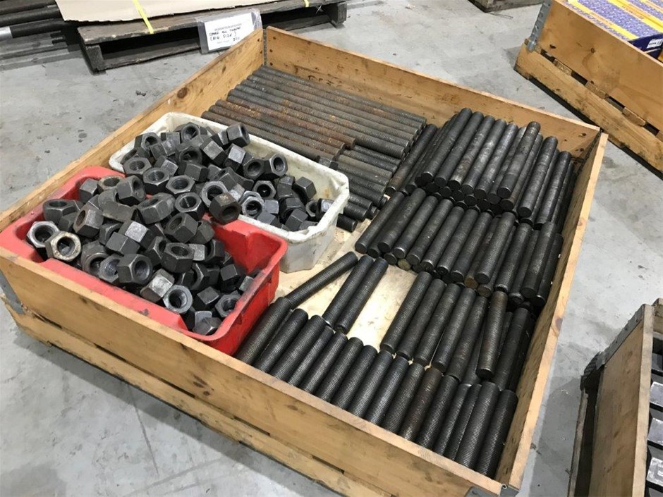 1x Pallet of Assorted Threaded Studs and Nuts Auction (0091-3029273 ...