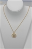 18K Gold plated Lovely Letter B chain pendant Necklace