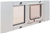 IDEAL PET PRODUCTS Aluminum Sash Window Pet Door, Adjustable Width 23" to 2