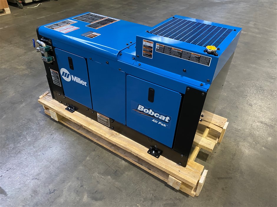 No Reserve Miller Bobcat 200 Air Pak Diesel Air Compressor