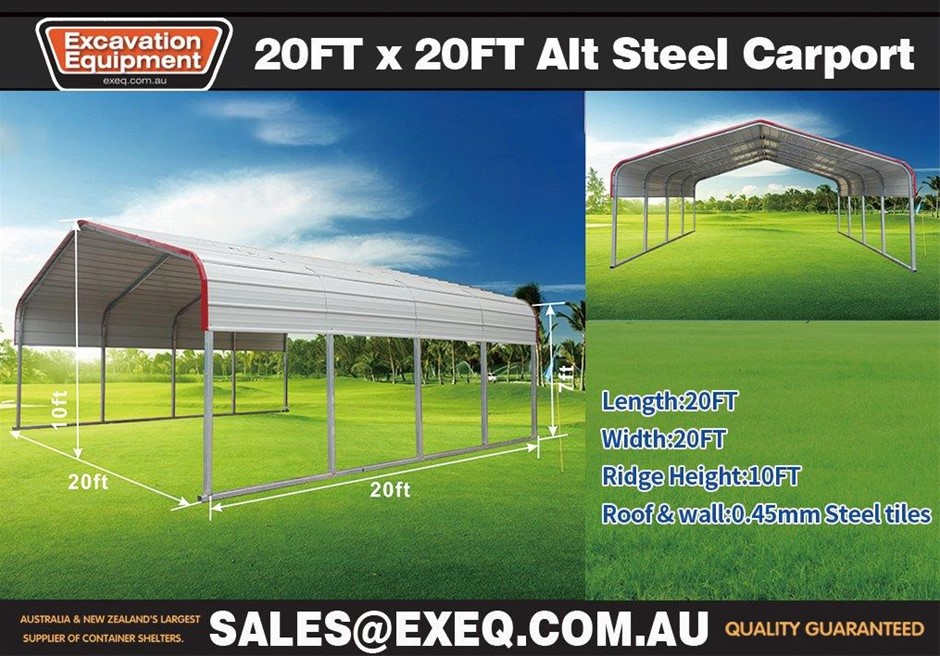 Unused 2024 20ft x 20ft Carports  - Adelaide