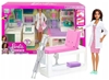 BARBIE MATTEL Careers Medical Playset, Brunette Doctor Doll, Furniture & 30