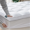 ZINUS Bamboo Mattress Topper Double Size, Quilted Pillowtop Fitted Mattress