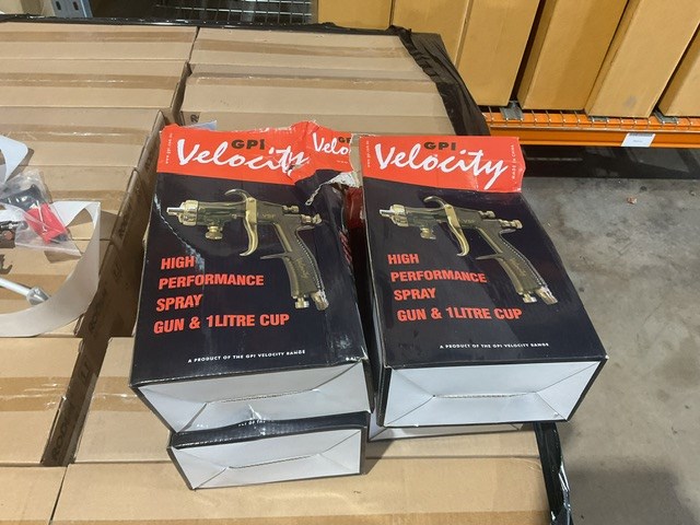 4 x GPI Velocity High Performance Spray Gun With 1Litre Cup