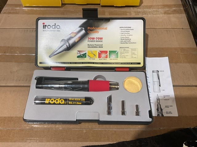 3 x Iroda Solderpro 50k Gas Soldering Iron Kits