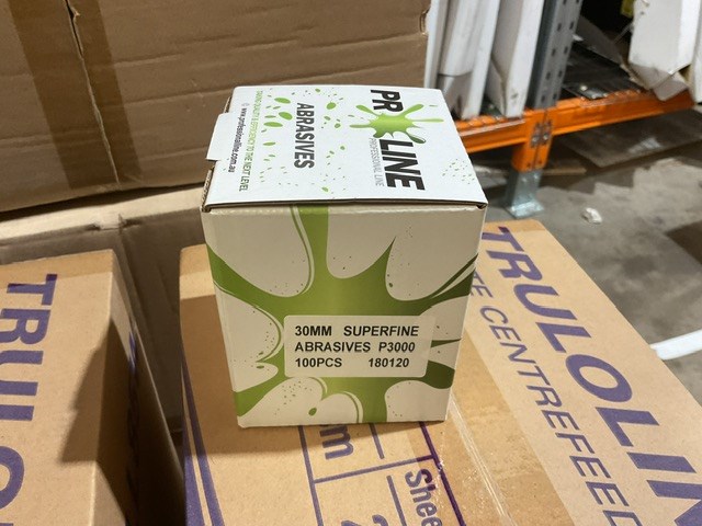 Box Of Proline 30mm P3000 Super Abrasives Disks