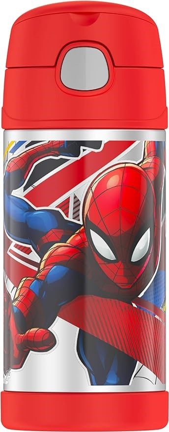 THERMOS FUNtainer Vacuum Insulated Drink Bottle, Spiderman, F40120SP6AUS.