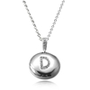 Personalized Letter 'D' Platinum with CZ Jewelry Beads Pendant Necklace