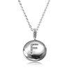 Personalized Letter 'F' Platinum with CZ Jewelry Beads Pendant Necklace