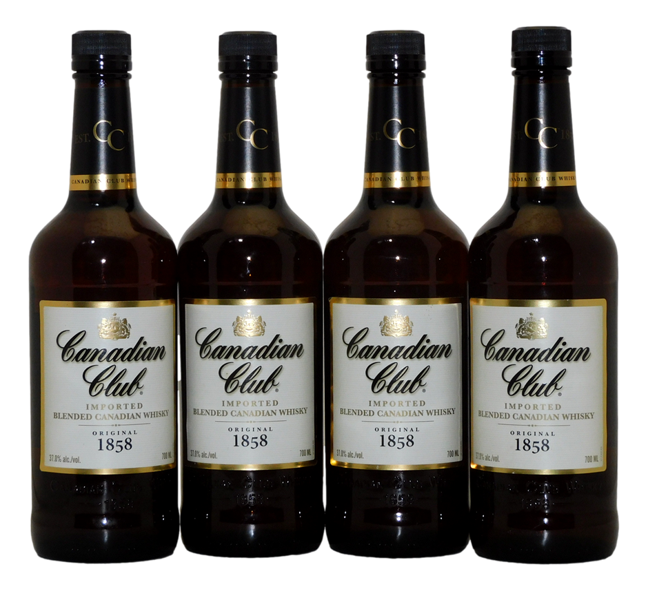 Canadian Club Blended Canadian Whisky (4x 700mL).Canada Auction (0008 ...