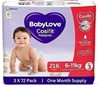 BABYLOVE 1 Month Supply Premium Cosifit Nappies, Size 3 Crawler, 6-11kg, 21
