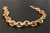 Italian Design 18kt Triple Rose Gold Plated Bracelet
