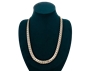 Italian 14kt Triple Yellow Gold Plated Curb Chain