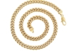 18kt Triple Yellow Gold Plated Cuban Chain