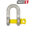 20 x BEAVER Hot Dipped Galvanised Dee Shackles,10 x 11mm, WLL 1T.