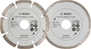 2 Packs of 2 x BOSCH Diamond Cutting Disc (Universal, Tile, Marble, Ø 115mm
