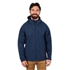 SIGNATURE Men's Fleece-Lined Softshell Hooded Jacket, Size XL, Blue.  Buyer