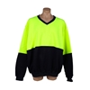 4 x WS WORKWEAR V-Neck Sloppy Joes, Size 4XL, Lime/Navy.  Buyers Note - Dis