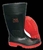 FRONTIER Mens Inyati Gumboot, Size 6, Black/Red. Buyers Note - Discount Fr