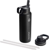 THERMOFLASK Black 1.1L Bottle With Chug Lid And Straw Lid.  Buyers Note - D