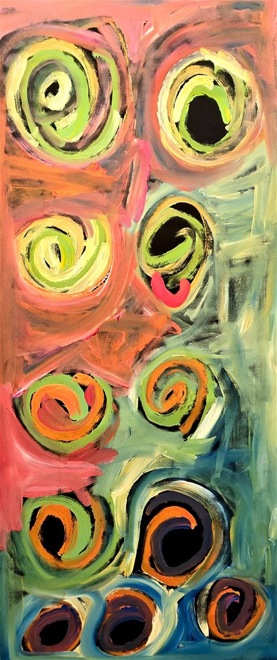 Bob Gibson Tjungurrayi (C.1974 - ) Original Acrylic Painting