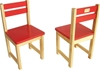 TIKKTOKK Little Boss Timber Chair, Red, Product Dimensions: 29D x 26.5W x 5