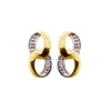 Genuine 9ct  Yellow gold Luxury  Diamond   Studs Earrings