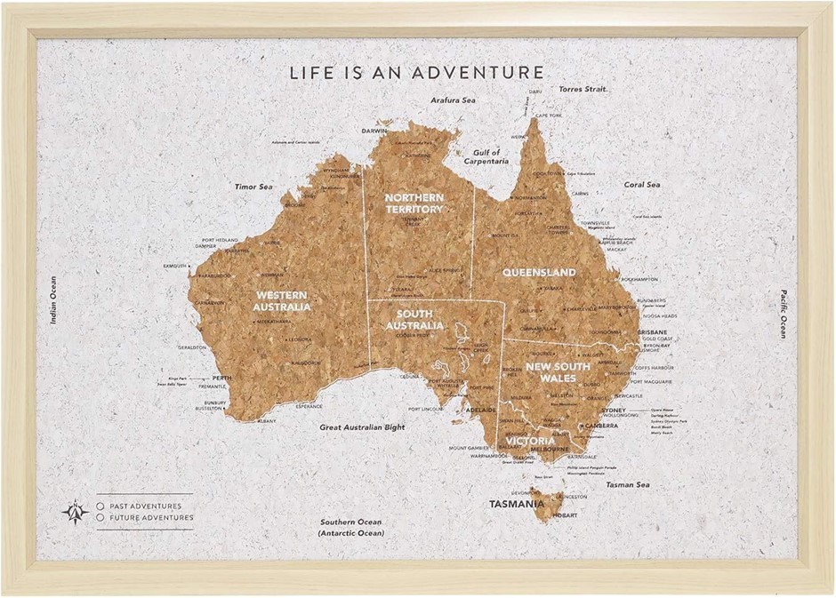 SPLOSH Travel Board Australia Map, Small