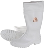 Pair INYATI Safety Gum Boots, Size 8, White.  Buyers Note - Discount Freigh